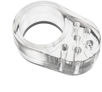 Deurklinkstoppers (set van 6) – Transparante ring – Stootkussentjes – Doorzichtige siliconen deurstoppers – Voorkomt schade aan de muur – Diameter 1,8 cm