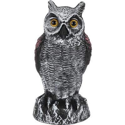 Nep Simulatie Uil Standbeeld Decoratie Buiten Tuin Plastic Afweermiddel Jacht Lokvogel1020?1 black