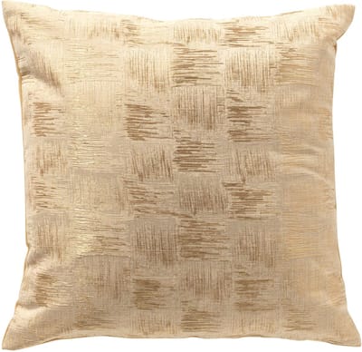 Dutch Decor LAMAR - kussenhoes 45x45 cm - Bleached Sand - beige, goud - met rits - zonder binnenkussen