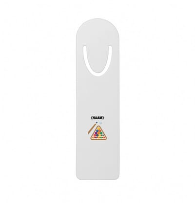 Hacebo® - Biljart met eigen naam metalen boekenlegger - Biljart - Biljarter - Sport Bladwijzer boekenleggers - 12.7 cm x 3.2cm