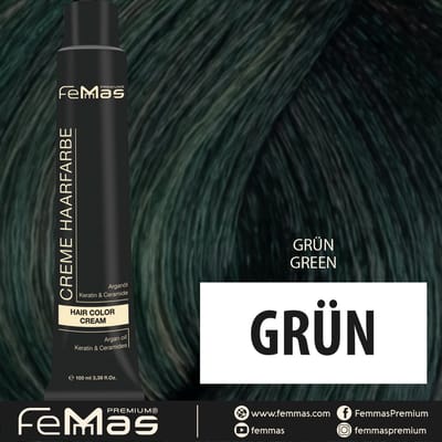 Femmas (Groen) - Haarverf - Puur & Mix - 100ml