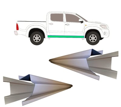 Frontruderamme voor Toyota Hilux 2005-2015 / Links + Rechts / Set