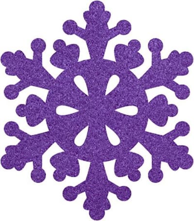 Sneeuwvlok 2 vilt onderzetters - Paars - 6 stuks - ø 9,5 cm - Kerst onderzetter - Tafeldecoratie - Glas onderzetter - Cadeau - Woondecoratie - Tafelbescherming - Onderzetters voor glazen - Keukenbenodigdheden - Woonaccessoires - Tafelaccessoires