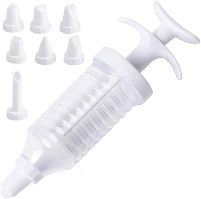 Spuitzak - Slagroomspuit - Spuitmondjes - Spuitzakken - Garneerspuit - Herbruikbare Spuitzak - Taartdecoratiespuit - Taartdecoratie set - Met 8 glazuurspuitmondjes - Roestvrij staal - Geschikt voor het maken van bakken - Taart maken - Desserts