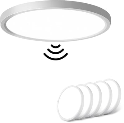 Oraymin 5x LED Plafondlamp met Bewegingssensor - 18W - 4000K - Ø23cm