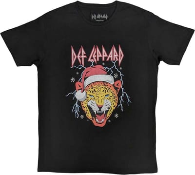 Def Leppard - Holiday Leppard Heren T-shirt - S - Zwart