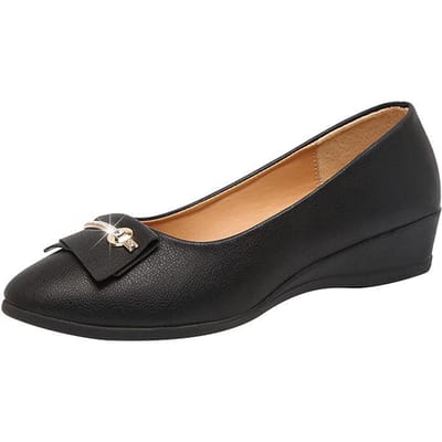 Chaussures plates de printemps et d'automne Chaussures de travail compensées Chaussures à enfiler pour femmes 35