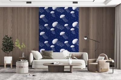Behang - Fotobehang Patronen - Water - Kwal - Jongens - Kinderen - Kids - Baby - Breedte 200 cm x hoogte 300 cm