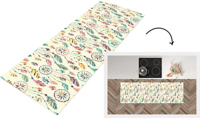 Keukenloper - Loper keuken - Dromenvanger - Regenboog - Bohemian - Meisje - Patronen - 150x50 cm - Keukenloper vinyl