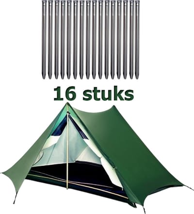Tent haringen. Grondpennen. Kamperen 16 stuks. Haring voor vastzetten tent.