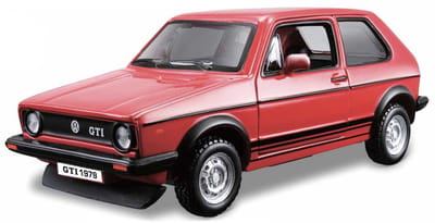 Bburago Volkswagen Golf - Modelauto - Schaal 1:32 - Rood