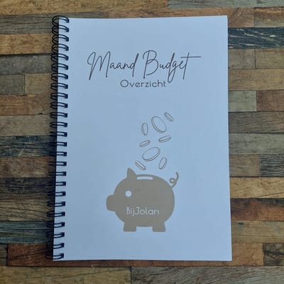 Budgetplanner Maand Overzicht - Invulboek - A5 - Huishoudboek - BijJolan