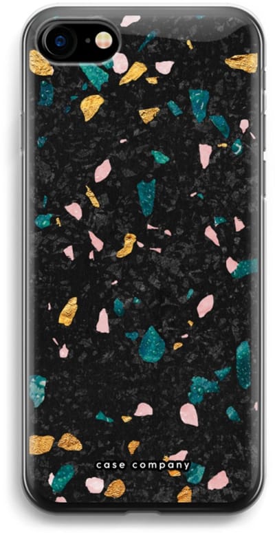 Case Company® - Hoesje geschikt voor iPhone SE 2020 hoesje - Terrazzo N°10 - Soft Cover Telefoonhoesje - Bescherming aan alle Kanten en Schermrand