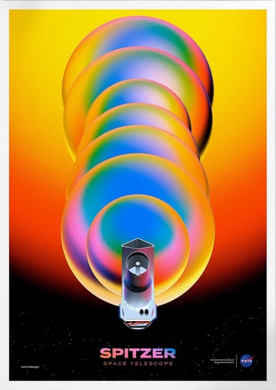 Spitzer Space Telescope | Space, Astronomie & Ruimtevaart Poster | A3: 30x40 cm