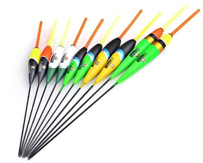 Dailygoods - Visserij Float - Drijvende Dobbers - Professionele Visser - 10 Stuks - Anti-rust Floats - Geschikt voor Zoet en Zout Water