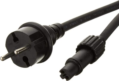 Star Trading stroomkabel 1,8 m voorStar Trading Expo verlichtingssysteem, stekkerkabel voor buitenverlichtingssysteem, zwart, IP44