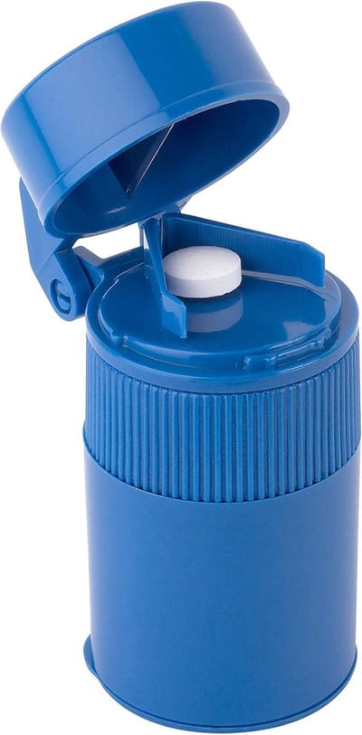 ComfiCare® Pillenvergruizer - Pillensnijder - Tabletvergruizer - Tablet Vergruizer - Pillen Vergruizer - Pillenvergruizer voor Kleine en Grote Pillen - Pillensplitser - Medicijnsnijder - Tablettensplitter - Pill Crusher - Pillenmaler - Blauw