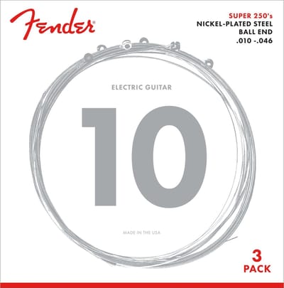 3 snarensets elektrische gitaar - F-250R-3 - nickel roundwound 10-46 regular 3-pack