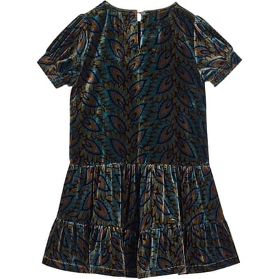 White Stuff Velvet Printed Dress Black Print Maat: 3-4 | Jurken Outlet | Unisex | Zwart