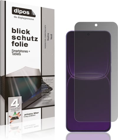 dipos – Matte Privacy Screenprotector geschikt voor Realme Neo8 | Anti-Spy Beschermfolie