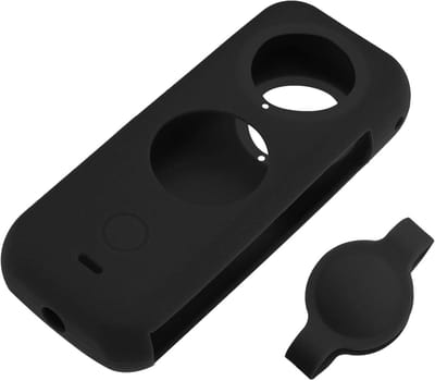 Camera Beschermset - Lensdop Bodycover - Camera Bescherming - Lichtgewicht Siliconen - 2 Stuks - Zwart