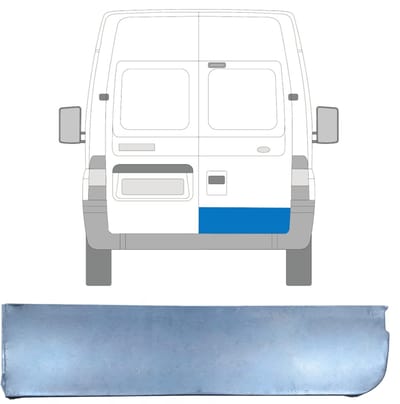 Reparatie plaatwerk achterste deuren voor Ford Transit 2000-2013 / Rechts