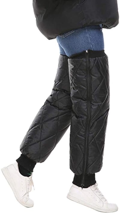 Dailygoody - Kniewarmer - Winddicht - Koudebestendig - Zwart/Rood - Outdoor Sport - Perfect voor Motorrijders en Buitenactiviteiten - 1 Paar