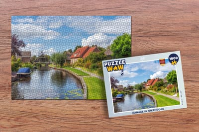Puzzel Kanaal - Huis - Giethoorn - Legpuzzel - Puzzel 1000 stukjes volwassenen