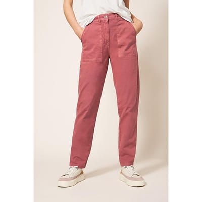 White Stuff Twister Chino Trouser Mid Plum Maat: 22 REGULAR | Chino's Outlet | Dames | Roze