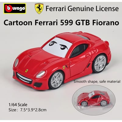 Bburago 1:43 Ferrari Officieel Gelicentieerd Q-Versie Schattig Speelgoed F1 F10 599 Gtb Legering Luxe Auto Die-Cast Auto Model Speelgoed Cadeau