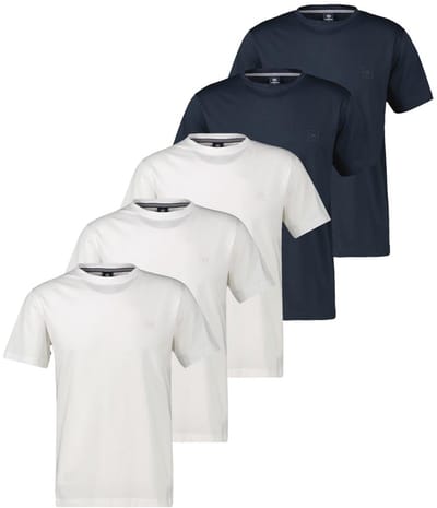 LERROS Heren t-shirt 5 pack Basic