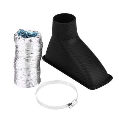 Dailygoody - Auto Lufteinlass Turbo - Turbo Inlaat - Universele Kit - Vierkant - Inlaatrohr - Geschikt voor Auto's - 19 x 19 x 10 cm