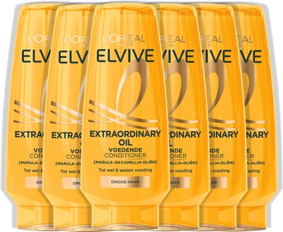 L’Oréal Paris Elvive Extraordinary Oil Conditioner - Voor droog haar - Met marula- en camelia-olie - 6x200 ml