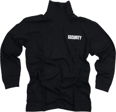 Fostex Garments - T-shirt security long sleeve (kleur: Zwart / maat: S)
