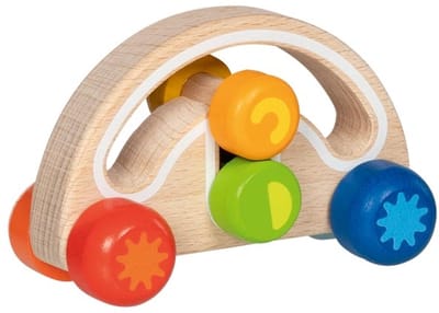 GOKI Houten Voertuig - Twirly-Wirly - 13 Delen - 1 Jaar