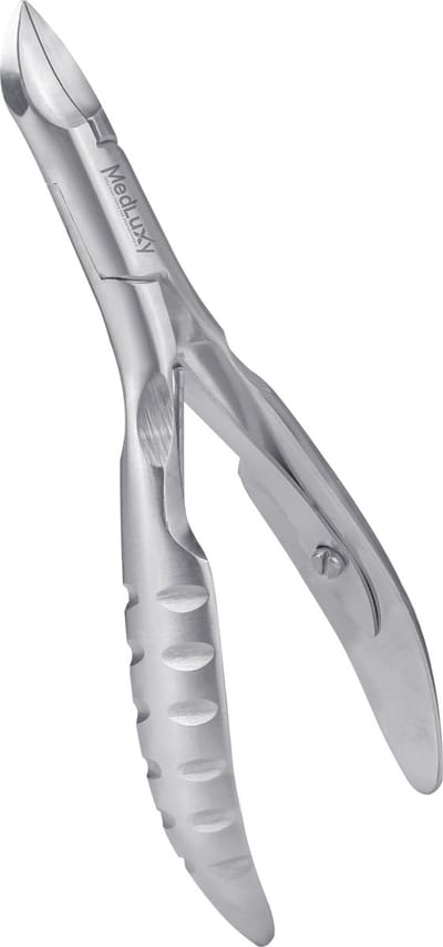 Medluxy - Nageltang - Hoektang - 13 cm – Holle Bek (Hol Snijvlak) – Ergonomische Handgreep – RVS INOX - Nagelknipper
