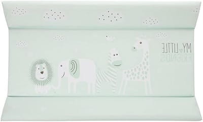 Flexibele Aankleedmat - Baby Verschoonmat - Baby Verzorgen - Gevoerde Veiligheidsranden - 80 x 50 x 9 cm - Mint