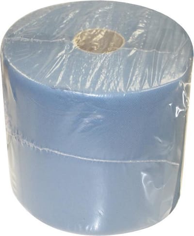 Papierenhanddoek 36x36cm blauw (2 rollen)