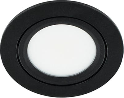 Set 3x - Mondo ondiepe inbouwspot - White & Color - rond ZWART 8Watt IP65 - Zigbee 3