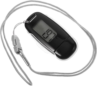 Stappenteller Clip - Stapmeter Teller - Buiten Wandelen - Groot Helder Scherm - 7.5 cm - Zwart
