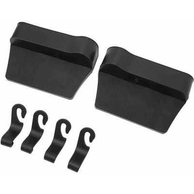 2 stuks Auto Stoel Spleet Opbergdoos Universele Multifunctionele Zijzak voor Telefoon Cp Kaarten Sleutels black