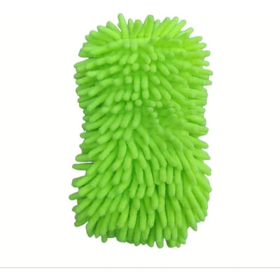 [Gant de Lavage de Voiture Super Absorbant] Gant de Lavage de Voiture en Microfibre Chenille Ultra-Absorbant - Sans Rayures, Éponge Super Absorbante pour le Detailing Automobile vert