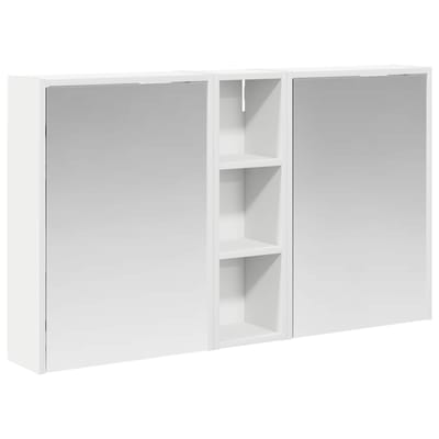 vidaXL - Badkamerkast - set - 3 - st - 106 - x - 16 - x - 62,5 - cm - Bewerkt - hout