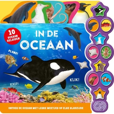 Geluidenboek - In De Oceaan - 10 Geluiden - Hannah Cather