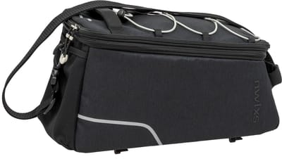 New Looxs Trunkbag Sports - Bagagedragertas - Fietstas voor Racktime Bagagedrager - Met Afneembare Schouderband - 13 liter - Zwart