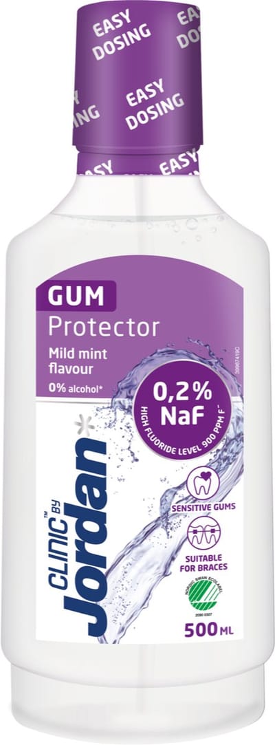 Jordan Clinic Gum Protector – Mondspoeling – Alcoholvrij – Tandvleesbescherming – 500 ml