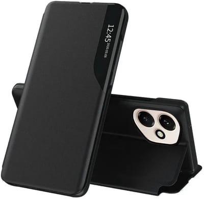 Hoesje geschikt voor HONOR 400 - Techsuit eFold Book Case - Zwart