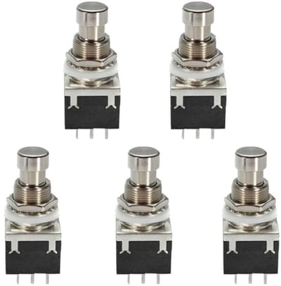 Allecto - Voetschakelaar voor Gitaar Effectpedalen - 3PDT True Bypass - Robuuste Kwaliteit - Zwart - Handige Bediening - Perfect voor Muzikanten - ..