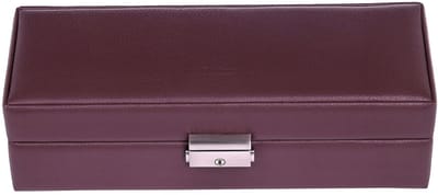Sacher Sieradendoos Cadeluxe Uhrenbox für 5 Uhren Bordeaux Wijnrood