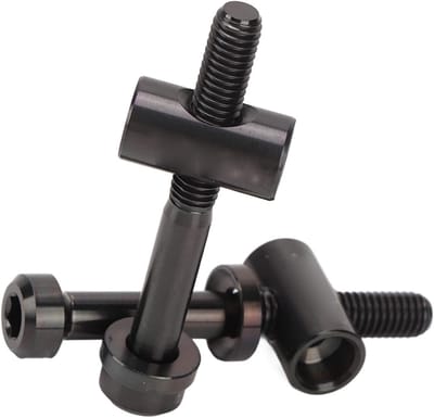 Fietszadelpenschroeven M5 x 40 mm - hoogwaardige titanium bevestigingsschroeven voor zadelpen, reserveonderdeel voor fietsen en accessoires, duurzaam en lichtgewicht